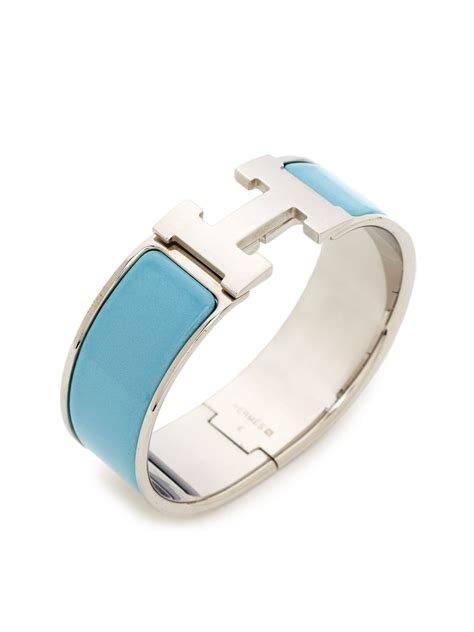 light blue hermes bracelet|hermes enamel h bracelet.